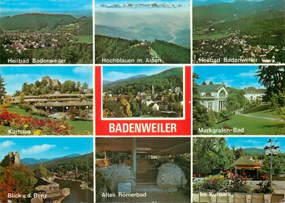 Badenweiler — vista panorâmica e locais — Verlag Schöning & Co