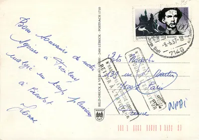 Schloss von Süden — Saudações de Ludwigsburg — BILD-DRUCK & VERLAG GMBH — Verso