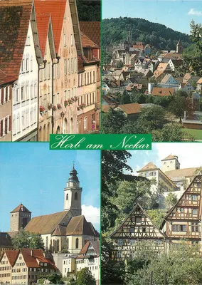 Horb am Neckar — vista panorâmica e arquitetura — Bild unserer Heimat Nr. 4173