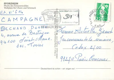 Pforzheim — Graças aos monumentos e fontes — Hert u. Verlag Schröning & Co. + Gerd Schmitt, 25066 Libeck — Verso