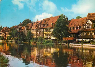 Casas de pescadores ao longo da Regnitz — Bamberg — Andres + Co Verlag Hamburg
