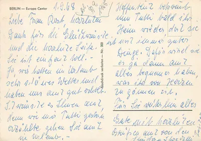 Berlim — Centro Europa — Casa das Nações e torre Mercedes-Benz — Verso