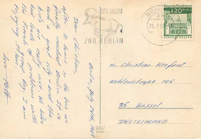 Brandenburger Tor — Europa-Center, Schloss Bellevue, Funkturm, Kongresshalle, Deutsche Oper — Grünze aus Berlin — Verso