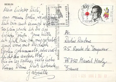 Berlin — vista panorâmica dos monumentos — editor Schikkus, n° de série 10247 — Verso