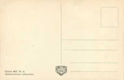 Krynica. Pavilhão musical — editor Vratislav Sztuka Kowny, n°4 — Verso