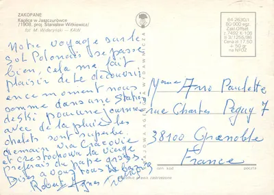 Kaplica w Jaszczurówce — Zakopane, projeto Stanisław Witkiewicz — editor KAW — Verso