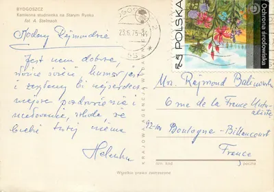 Bydgoszcz — Fontanna kamienno-sztucna na Starym Rynek — wydawca A. Stelmach — Rewers