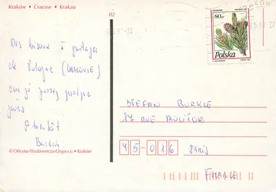 Kraków — widok panoramiczny z głównych zabytków — Oficyna Wydawnicza Gryps s.c. — Rewers