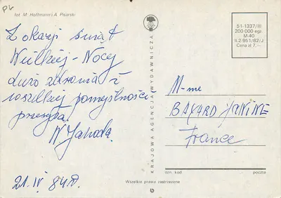 Zdekorowane jajka wielkanocne i kuryczka — Wesołych Świąt — Agencja Wydawnicza — Rewers
