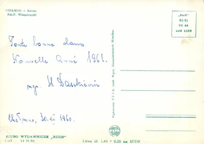 Chelmno — Ratusz — Fot. P. Wiszniewski — Verso
