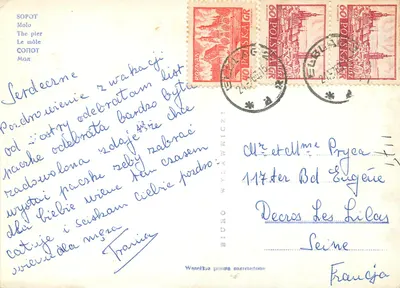 Sopot — Il molo — Editore Biuro Wydawnicze — Verso