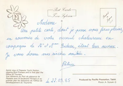 Port turystyczny Papeete — widok z powietrza — Pacific Promotion, Tahiti — Rewers