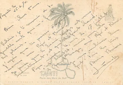 Tahitianska tańca — Papetē — wydawca OTEA — Rewers