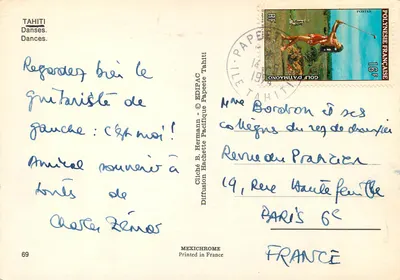 Taniec Tahiti — Tahiti — Wydawca EDIPAC, n° 69 — Rewers