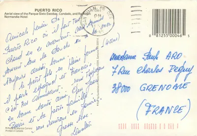 Widok z lotu ptaka Parku Sixto Escobar, dzielnicy Condado i hotelu Normandie — Puerto Rico — Rewers
