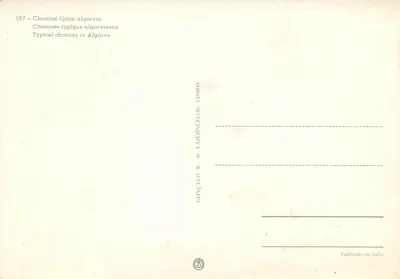 Camino tipico dell'Algarve — Algarve — Gonçalo W. de Vasconcelos, Lisbona — Verso