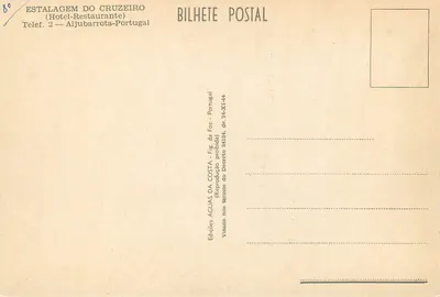Vila em Aljubarrota — Portugal — Éditions Águas da Costa — Verso