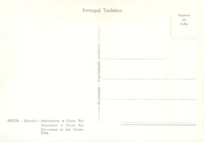 Monumento a Cristo Rei — Almada — Portugal Turístico — Verso