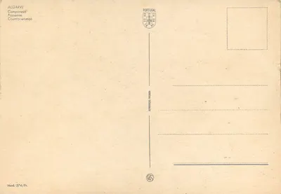 Kobieta wiejska na mulie — Algarve — Republika Portugalska, Mod. 574/Pr. — Rewers
