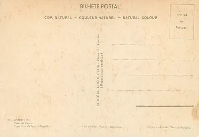Viana do Castelo — Lado norte da Praça da República — Édições Postal — Verso