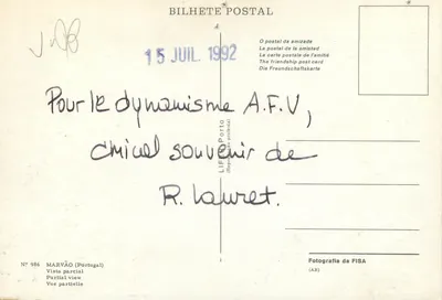 Marvão (Portugal) — vista parcial — FISA, n° 986 — Verso