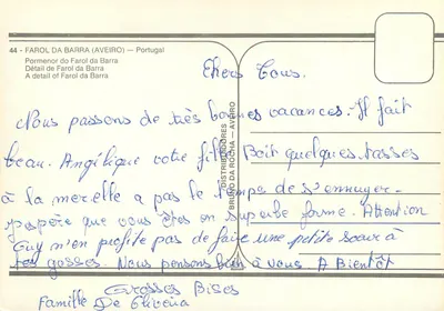 Farol da Barra — Portugalia — wydawca Distribuidores Bruno da Rocha, n°44 — Rewers