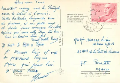 Sesimbra — Sprzedaż ryb — Ediciones Piqué, nr 631 — Rewers