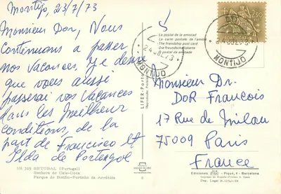 Setúbal — Widok panoramiczny — Wydawca Escudo de Ouro, nr 319 — Rewers