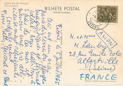 Praia do Estoril — Costa do Sol (Portugalia) — Wydawnictwo Torres, nr 439 — Rewers
