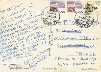 Viana do Castelo — aspectos da cidade — Edições Lusacolor — Verso