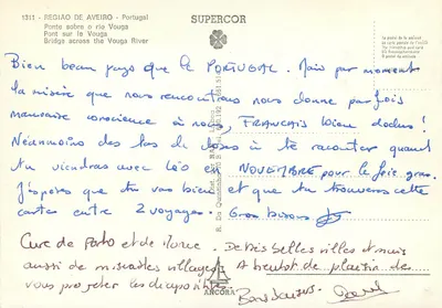 Duas vacas — Ponte sobre o Vouga — Supercor — Verso