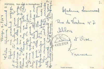 Bom Jesus do Monte — Braga — editor Arthur Dixon, n°69 — Verso