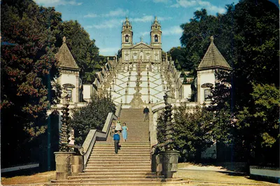 Bom Jesus do Monte — escadaria monumental — editor J. Arthur Dixon, n°69