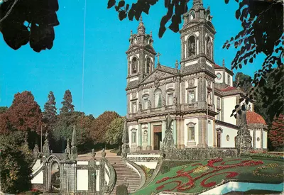 Bilhete postal moderno Santuário de Bom Jesus