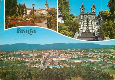 Braga — vista geral da cidade — COMER
