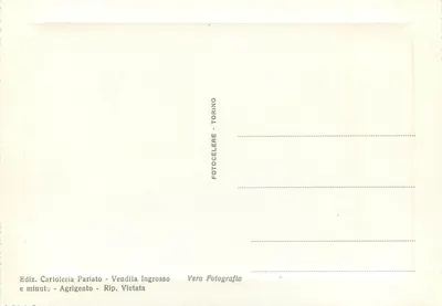 Agrigento - Templo de Juno — editor Cartoleria Parlato — Verso