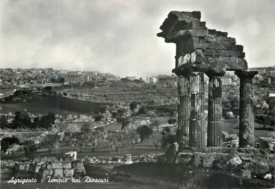 Agrigento - Templo dos Dioscuros — editor Leo Edoardo Tabacchi, série não numerada