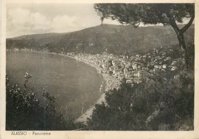 Allassio - Panorama — vista da costa — editora Bruneer & Cie, Ript. (Itália)