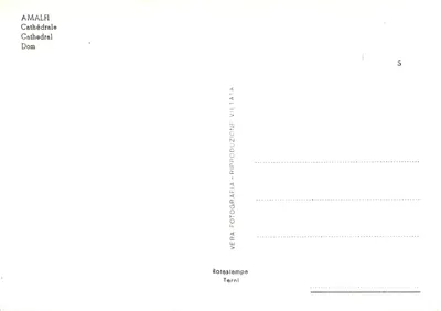 Amalfi — Cattedrale — Rotostampa Terni n°5 — Verso