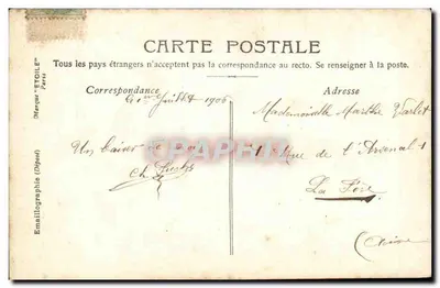 Charles — Carte postale décorative avec portraits féminins — Éditeur ÉTOULÉ, n° de série non visible — Verso