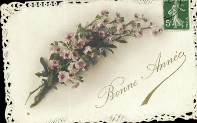 Arranjo de flores — Boa Ano — Marca Postal 'ÉTOILE' n° 31-12