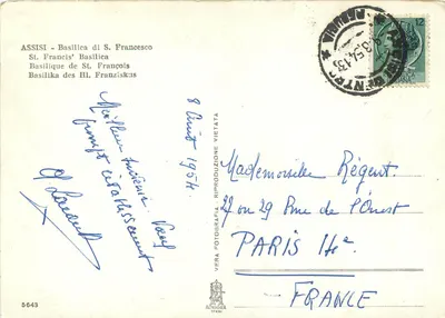Assisi — Bazylika Świętego Franciszka — wydawca Alterocca, n° 5643 — Rewers