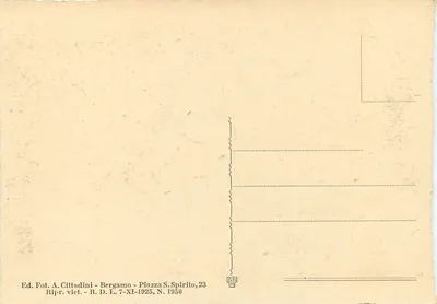 Bérgamo — Via C. Cassa e Palazzo del Governo — Verso