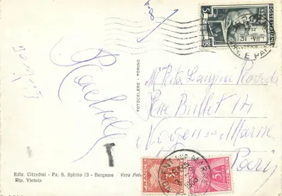 Bergame - Piazza S. Anna — editor Ediz. Cittadini, série n°110 — Verso