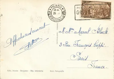 Bergamo — Città alta — Colle S. Vigilio — Wyd. Ivania, Bergamo — Rewers
