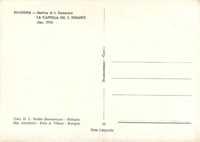 Bologna — Bazylika S. Domenico — Kaplica Rosary (XVII wiek) — Rewers