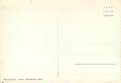 Bordighera — Cidade e Hotéis — Ed. S.A.C.A.T. Torino — Verso