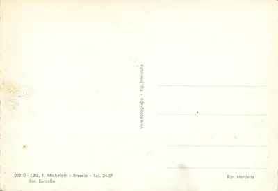 Albergo Ristorante Stella — Lonato (Brescia) — Wydawca F. Micheletti — Rewers