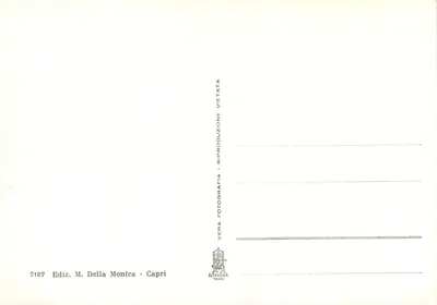 Capri - S. Michele — wyd. Ediz. M. Della Monica, n° 7187 — Rewers