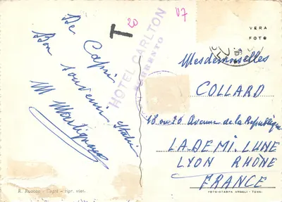 Capri - I Faraglioni — R. Ruocco, Capri - powtórzenie zabronione — Rewers